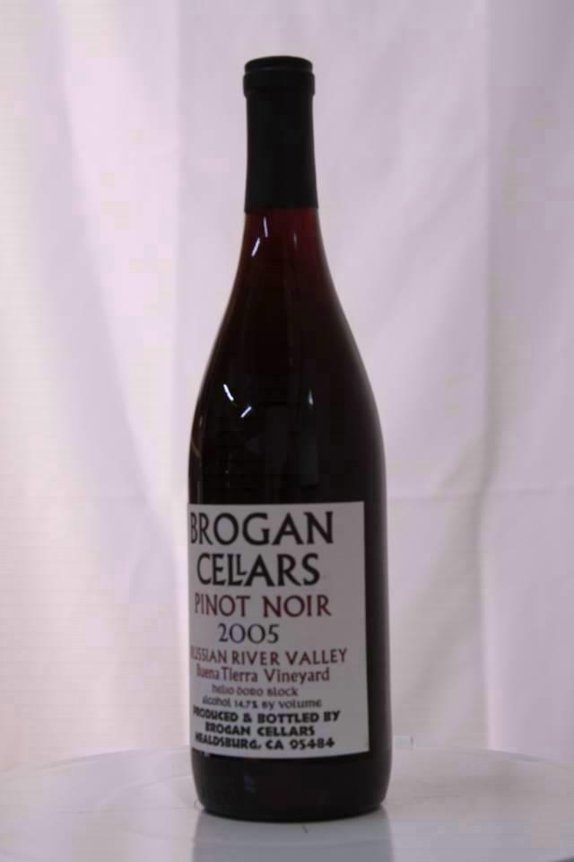 Brogan Cellars Pinot Noir Buena Tierra Vineyard Helio Doro Block 2004