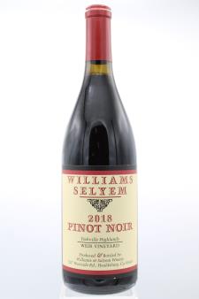 Williams Selyem Pinot Noir Weir Vineyard 2018