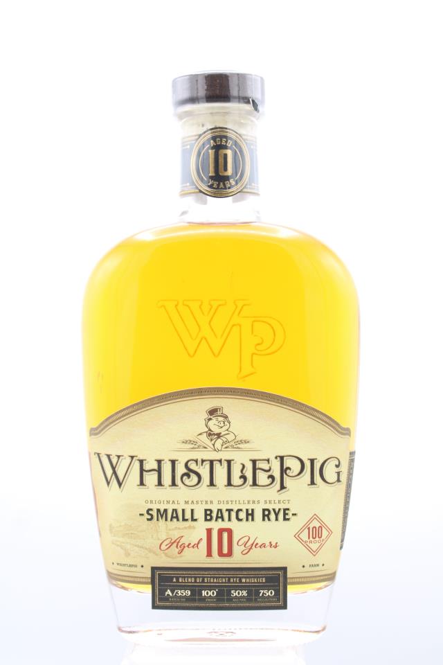 WhistlePig Straight Rye Whiskey Small Batch Rye 10-Years-Old NV