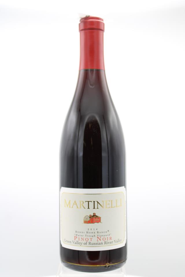 Martinelli Pinot Noir Bondi Home Ranch Water Trough Vineyard 2014