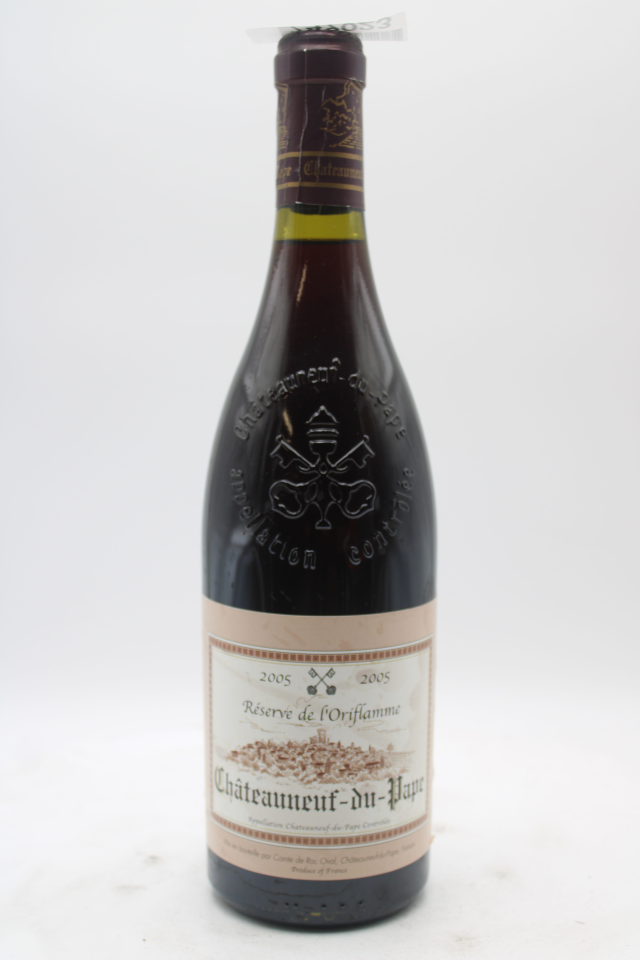 Comte de Roc Oval Châteauneuf-du-Pape Reserve de L'Oriflamme 2005