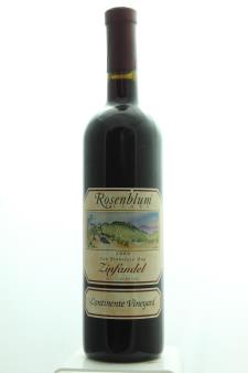 Rosenblum Zinfandel Continente Vineyard 2000