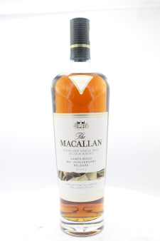 The Macallan Highland Single Malt Scotch Whisky 007 James Bond 60th Anniversary Release Decade V NV