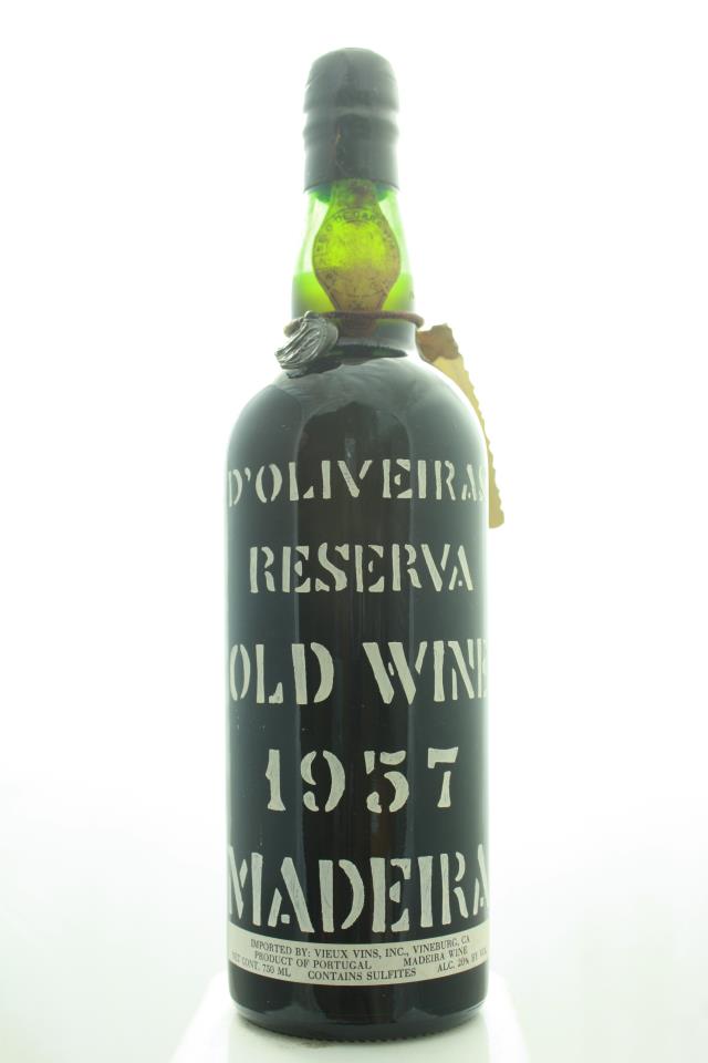 d'Oliveira Madeira Old Wine Reserve 1957