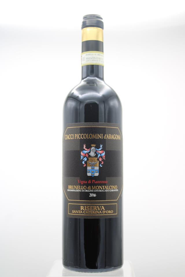 Ciacci Piccolomini d`Aragona Brunello di Montalcino Vigna di Pianrosso Santa Caterina d'Oro Riserva 2016