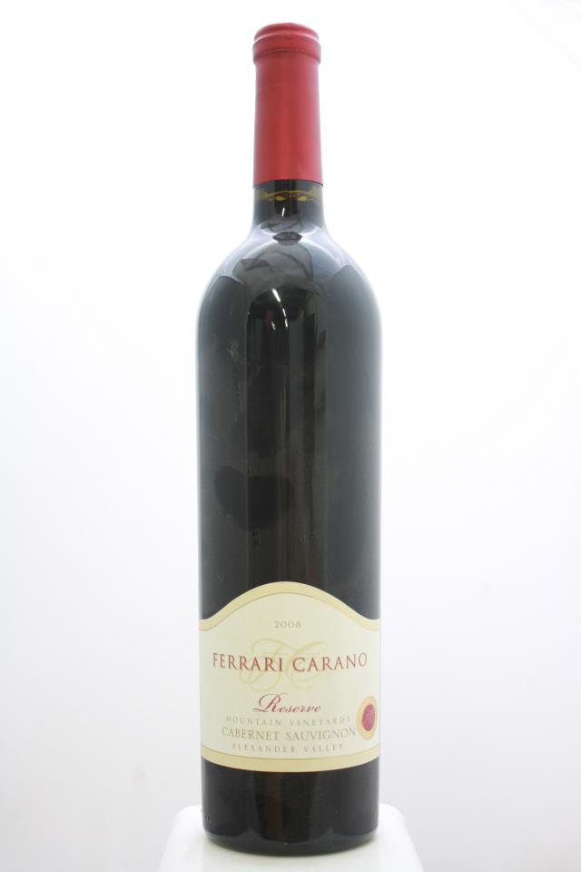 Ferrari-Carano Cabernet Sauvignon Reserve Mountain Vineyards 2008