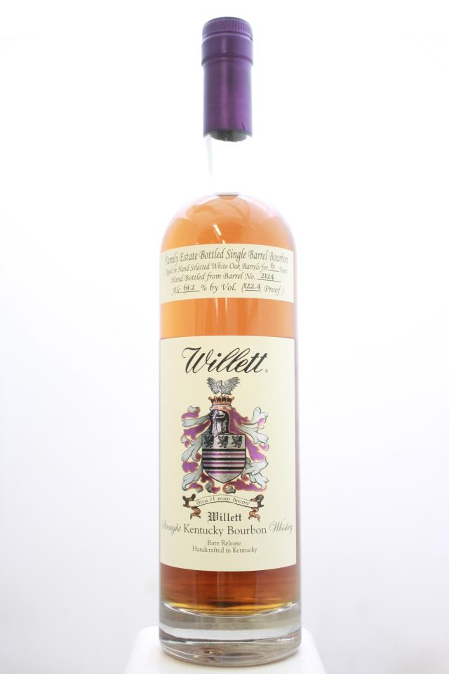 Willett Family Estate Single Barrel Straight Kentucky Bourbon Whiskey Rare Release 6-Years-Old NV
