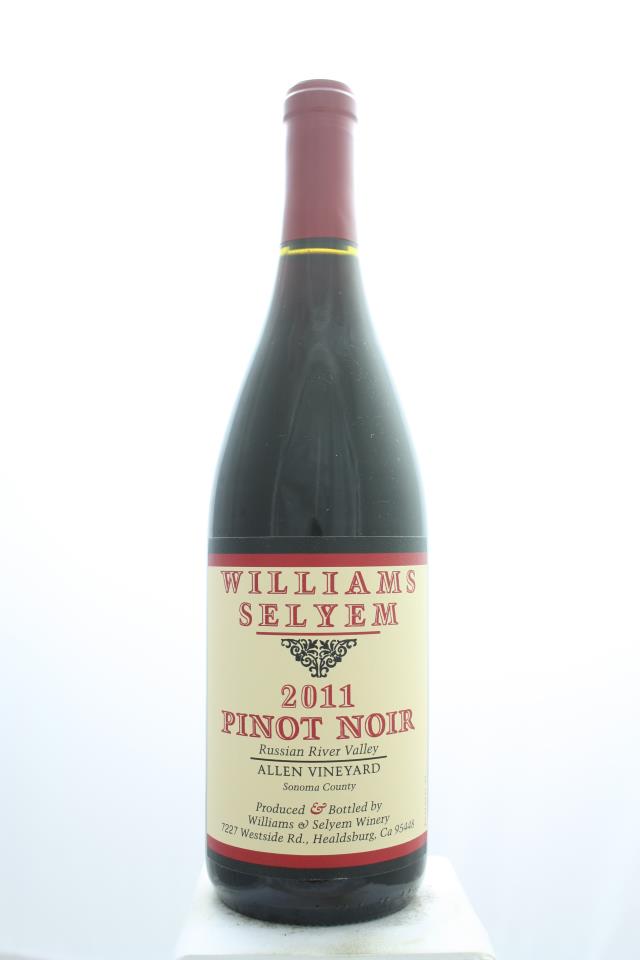 Williams Selyem Pinot Noir Allen Vineyard 2011
