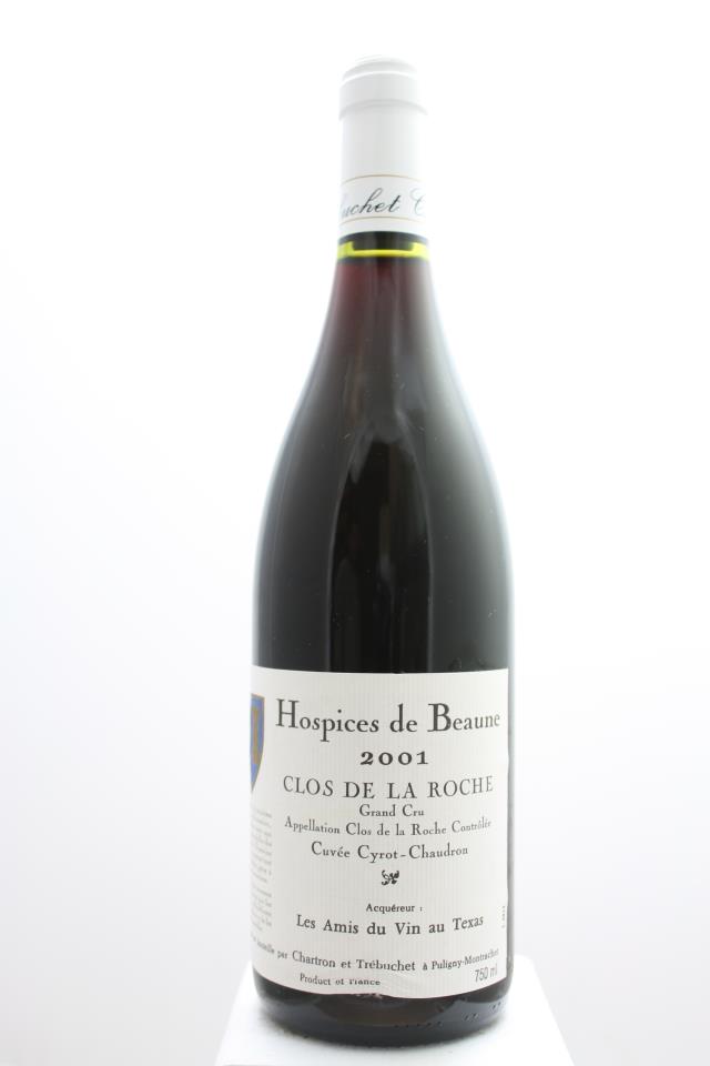 Chartron et Trébuchet Clos de la Roche Hospices de Beaune Cuvée Cyrot-Chaudron 2001