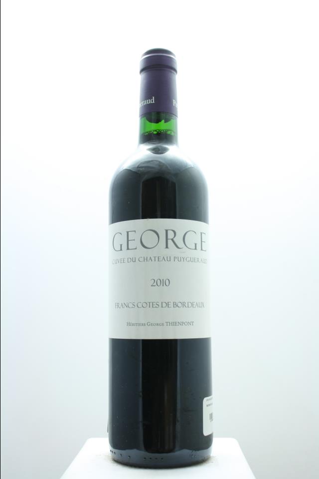 Cuvée George du Château Puygueraud 2010