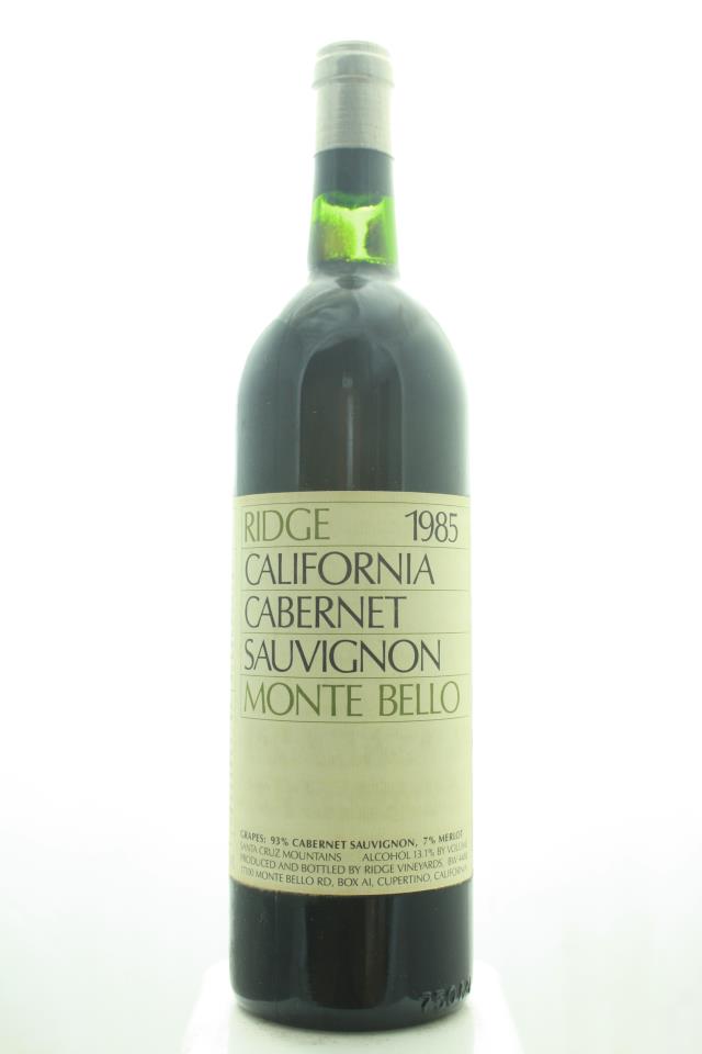 Ridge Vineyards Monte Bello 1985