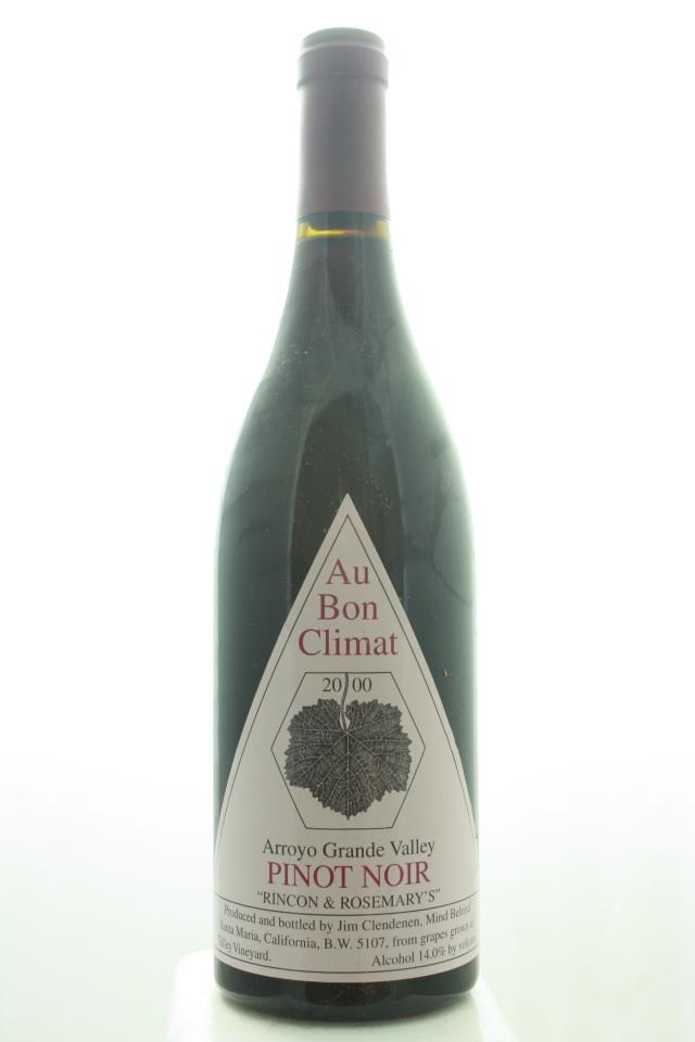 Au Bon Climat Pinot Noir Rincon & Rosemary's 2000