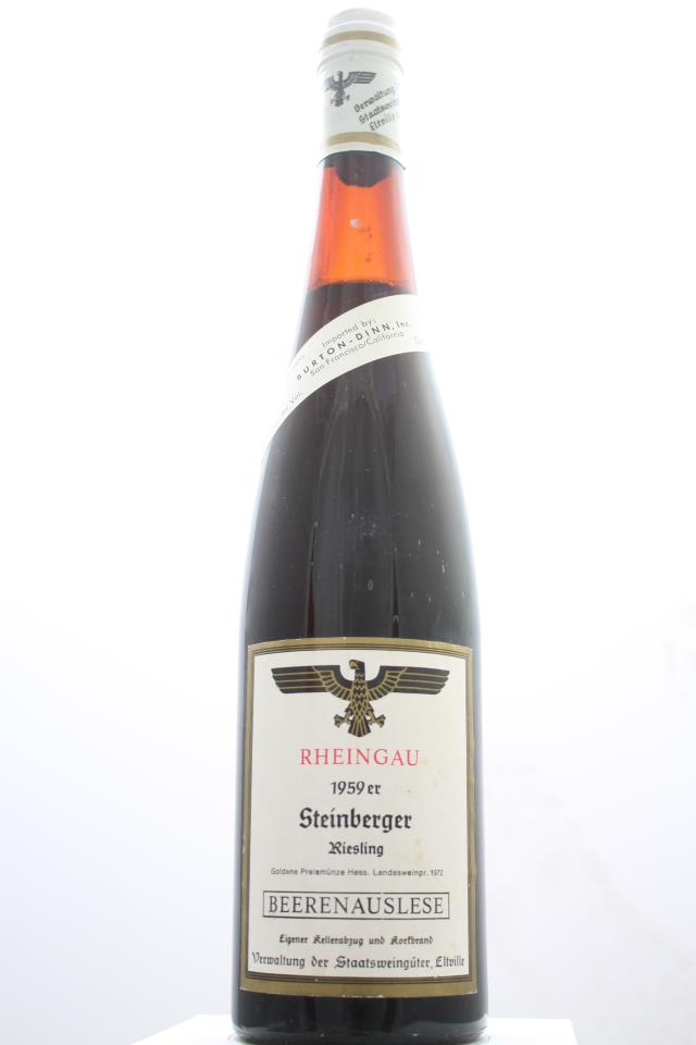 Verwaltung der Hessische Staatsweingüter Kloster Eberbach Riesling Steinberger Beerenauslese 1959