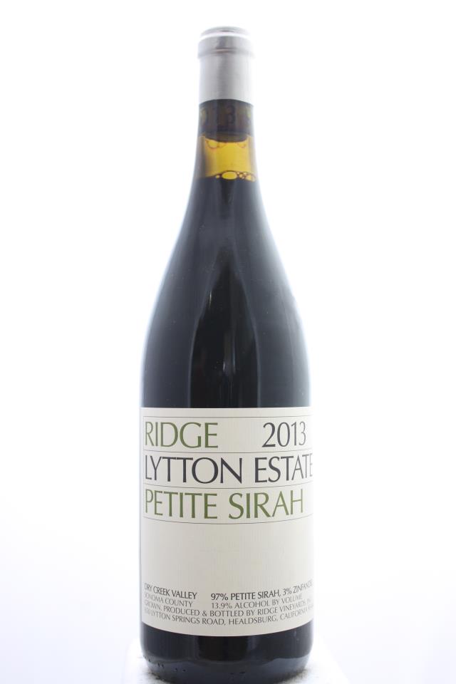 Ridge Vineyards Petite Sirah Lytton Estate 2013