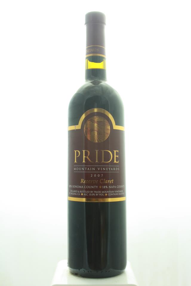 Pride Mountain Vineyards Proprietary Red Claret Reserve Sonoma County / Napa County 2007
