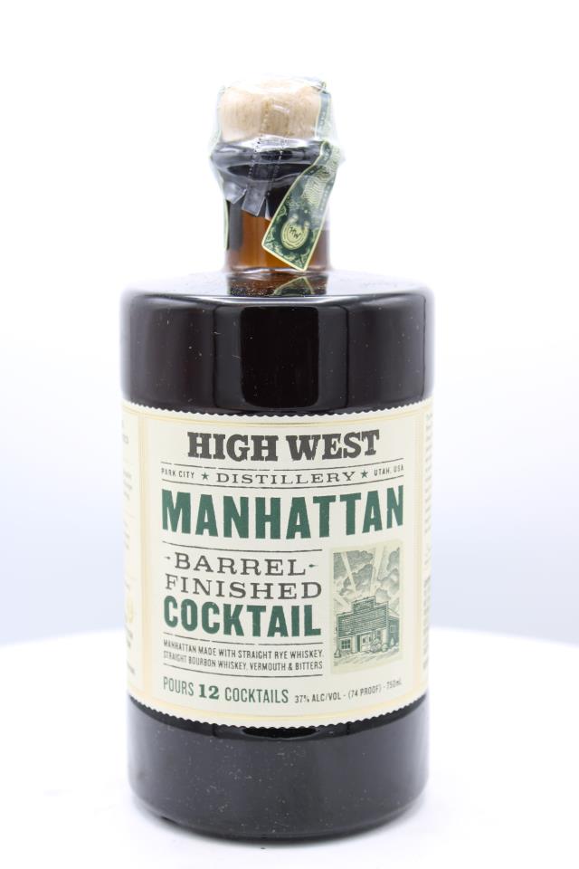 High West Distillery Manhattan Barrel Finished Cocktail NV