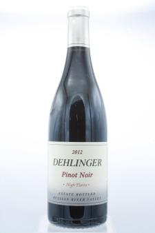 Dehlinger Pinot Noir Estate High Plains 2012