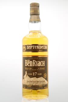 Benriach Disitillery Single Peated Malt Scotch Whisky Septendecim 17-Years-Old NV