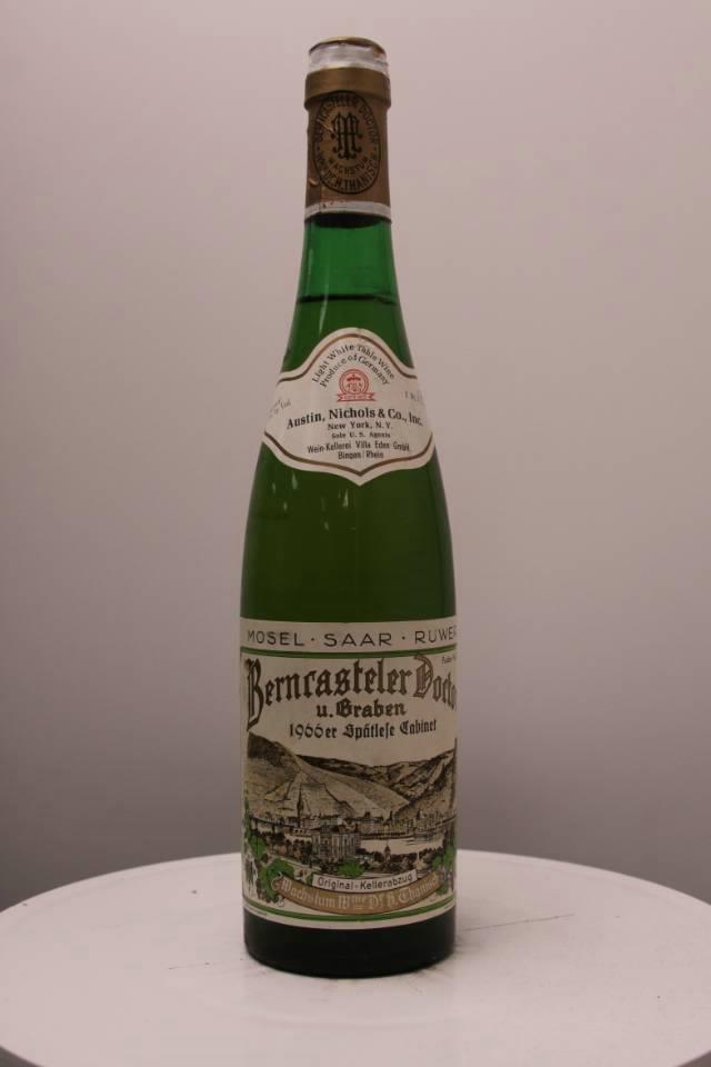 Dr. Thanisch Bernkasteler Doctor Graben Spatlese Cabinet Fruder 18 1966