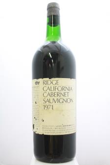 Ridge Vineyards Cabernet Sauvignon Monte Bello 1971