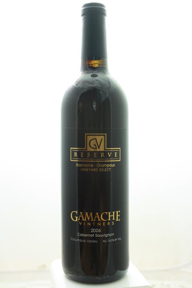 Gamache Cabernet Sauvignon Gamache-Champoux Vineyard Select Reserve 2006