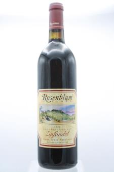 Rosenblum Zinfandel Continente Vineyard 1998