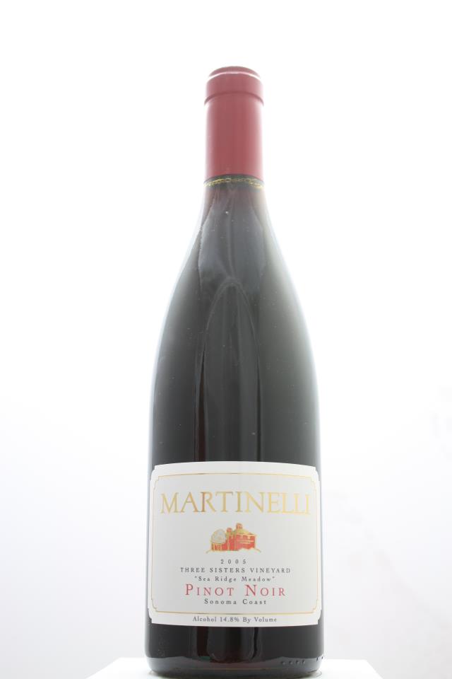 Martinelli Pinot Noir Three Sisters Vineyard Sea Ridge Meadow 2005