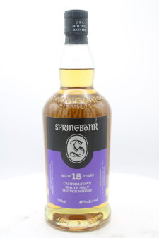 Springbank (J & A Mitchell & Co) Campbeltown Single Malt Scotch Whisky 18-Years-Old NV