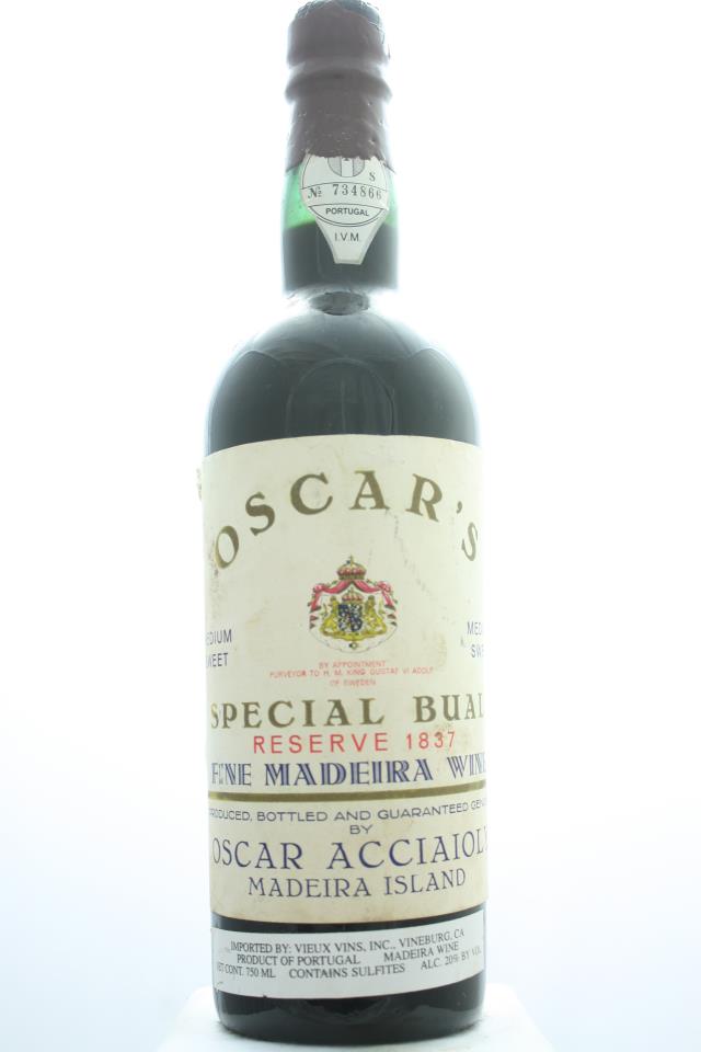 Oscar Acciaioly Oscar's Special Bual Reserve 1837