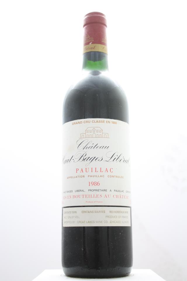 Haut-Bages Libéral 1986