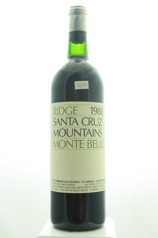 Ridge Vineyards Monte Bello 1988
