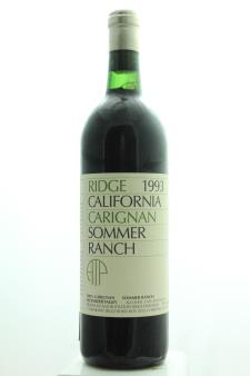 Ridge Vineyards Carignan Sommer Ranch ATP 1993