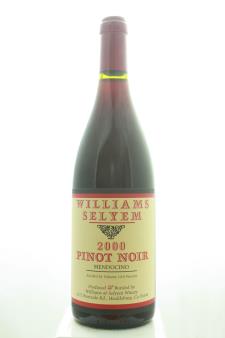 Williams Selyem Pinot Noir Mendocino County 2000