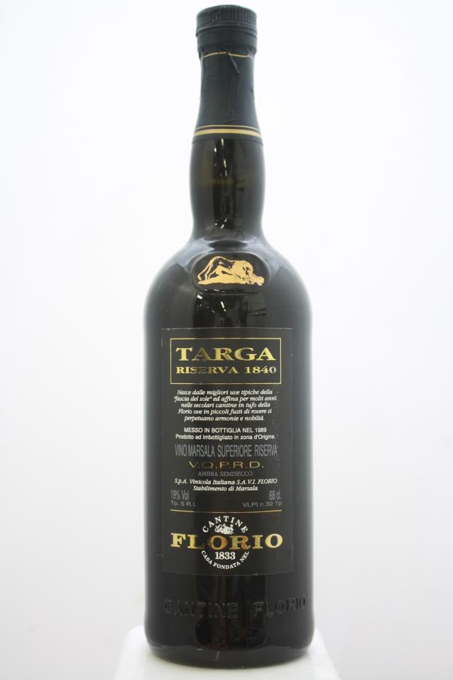 Florio Targa Riserva 1840 Riserva 1989