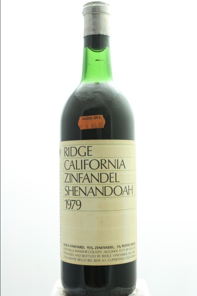 Ridge Vineyards Zinfandel Shenandoah Esola Vineyard 1979