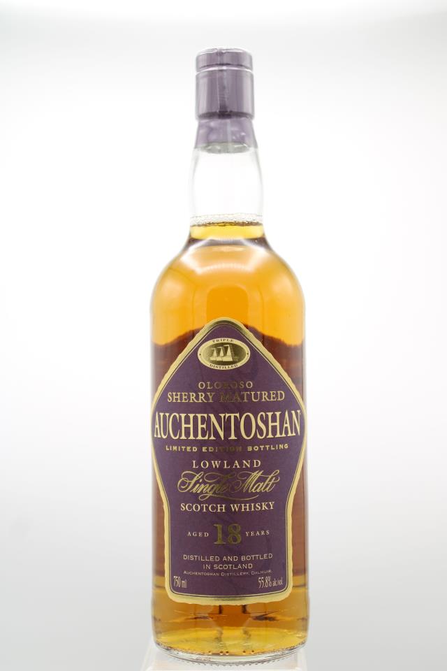 Auchentoshan Lowland Single Malt Scotch Whisky Aged 18 Years Limited Edition Oloroso Sherry Matured NV
