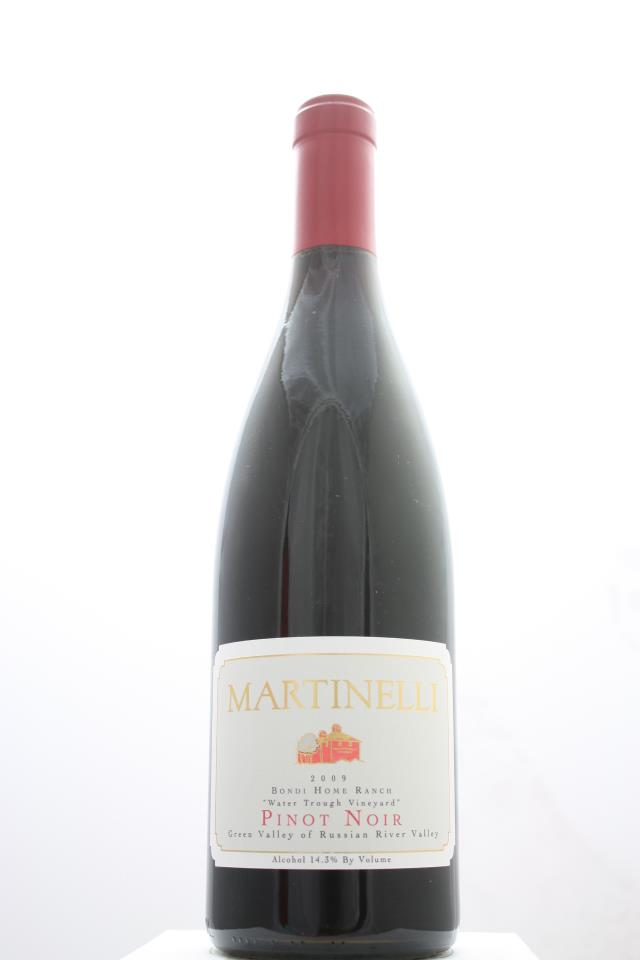 Martinelli Pinot Noir Ranch Water Trough Vineyard Bondi Home Ranch 2009