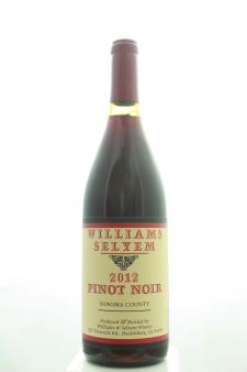Williams Selyem Pinot Noir Sonoma County 2012