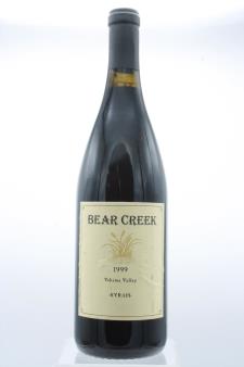 Bear Creek Syrah Snipes Canyon Vineyards  1999