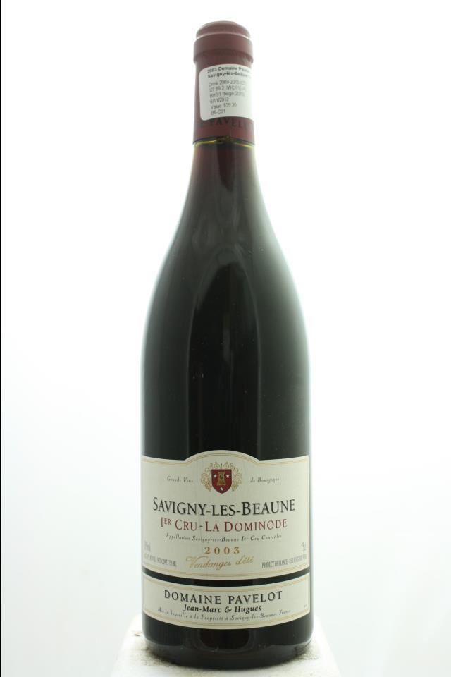 Jean-Marc et Hughes Pavelot Savigny-lès-Beaune La Dominode 2003