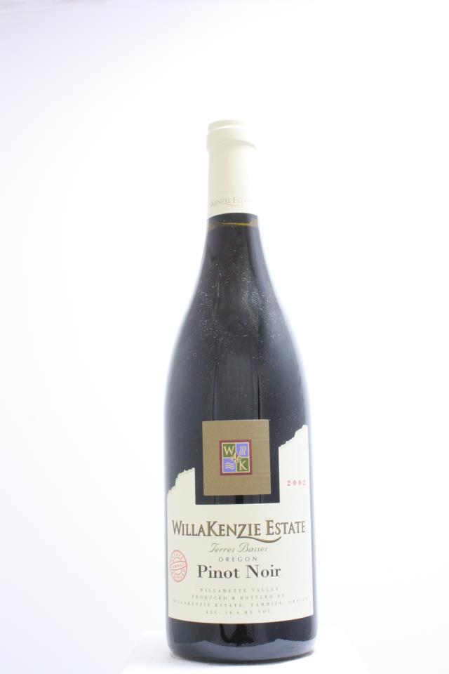 WillaKenzie Estate Pinot Noir Terres Basses 2002