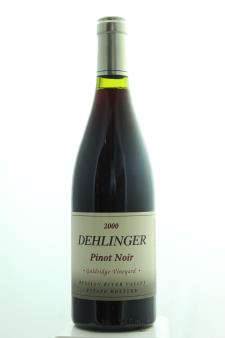 Dehlinger Pinot Noir Estate Goldridge Vineyard 2000