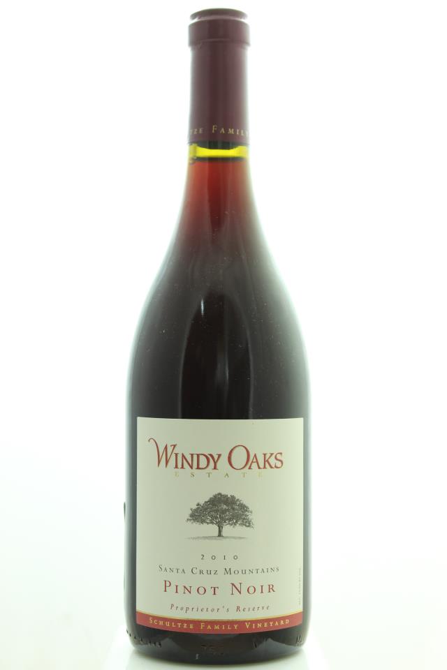Windy Oaks Estate Pinot Noir Schultze Family Vineyard Proprietor's Reserve 2010
