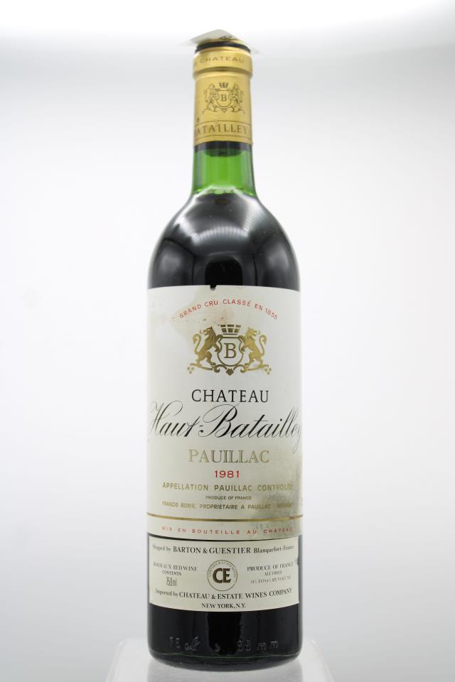 Haut Batailley 1981