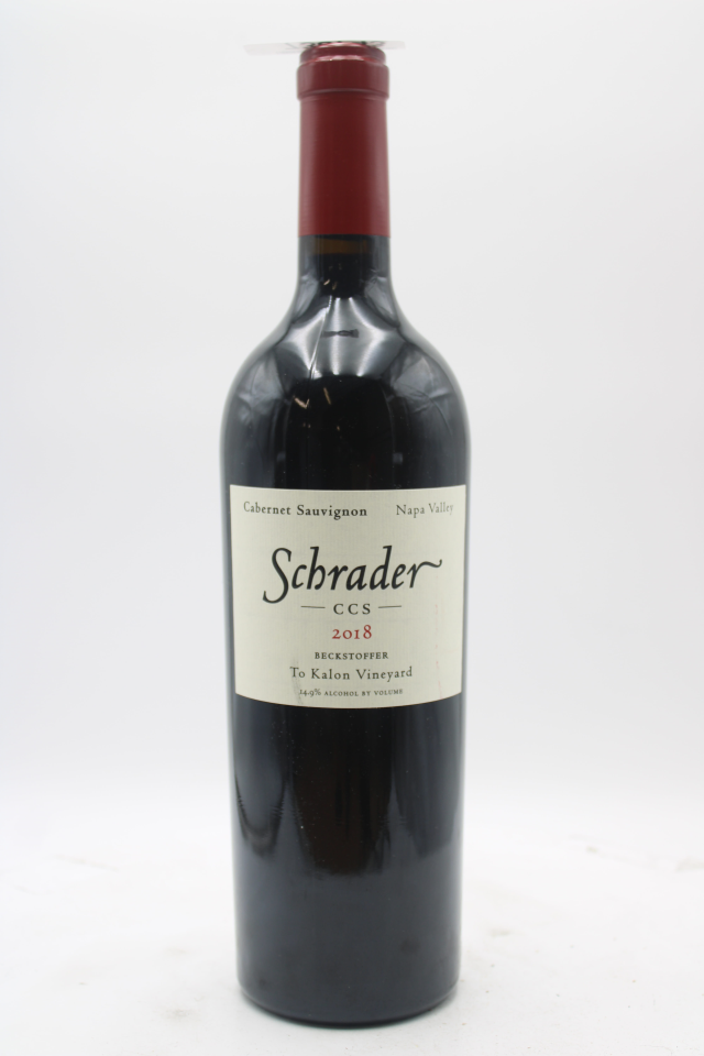 Schrader Cabernet Sauvignon CCS Beckstoffer To Kalon Vineyard 2018