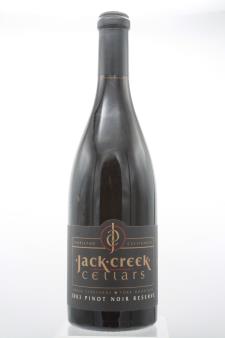 Jack Creek Estate Pinot Noir Kruse Vineyard Reserve 2003