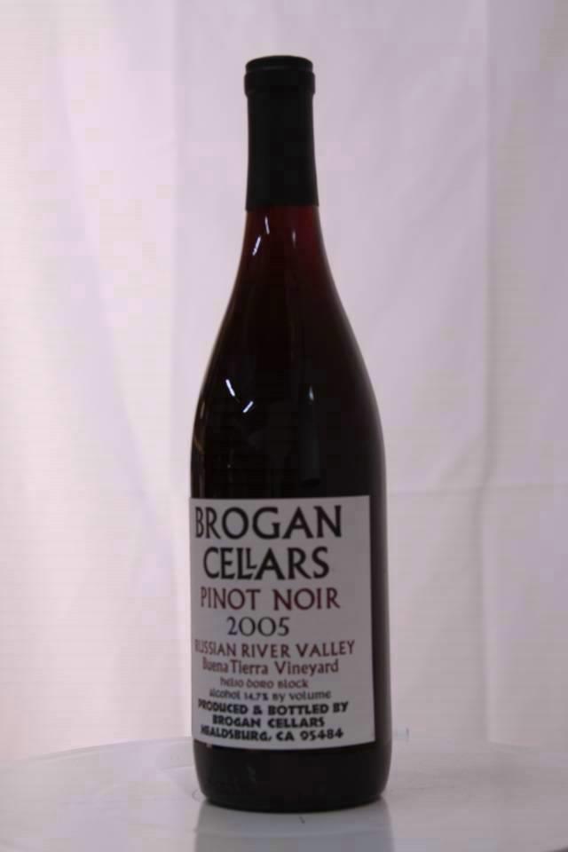Brogan Cellars Pinot Noir Buena Tierra Vineyard Helio Doro Block 2005
