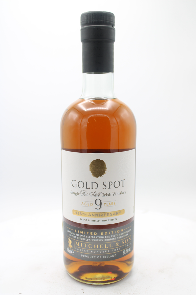 Mitchell & Son Gold Spot Single Pot Still Irish Whiskey 9-Years-Old 135th Anniversary Limited Edition NV
