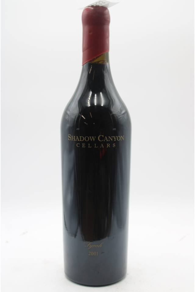 Shadow Canyon Syrah Shadow Canyon Vineyard 2001