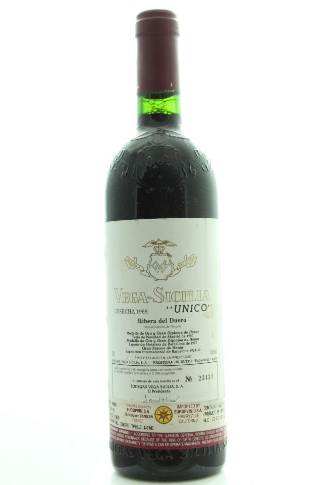 Vega-Sicilia Unico Gran Reserva 1968